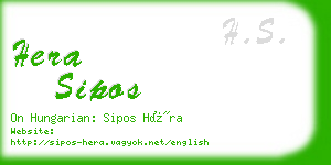 hera sipos business card